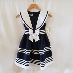 Bonnie Jean Sailor Dress size 7 girls